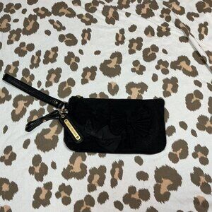 Black Juicy Couture Wristlet with bow detail